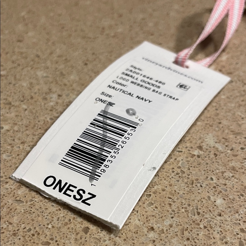 Vineyard Vines Blue and White Bag Strap - Picture 4 of 6